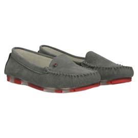 Läder Loafers Filippo DP2037 / 22 GR RD Grå röd 4