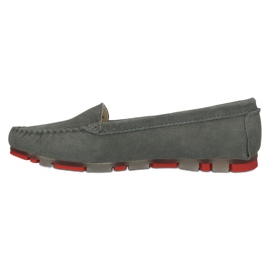 Läder Loafers Filippo DP2037 / 22 GR RD Grå röd 3