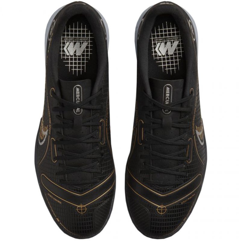 Nike Mercurial Vapor 14 Academy Ic M DJ2876 007 fotbollsskor svart svart 1