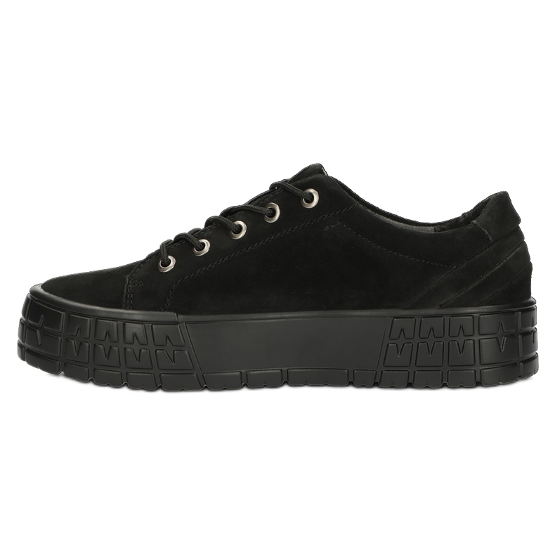 Filippo Kvinnors lädersneakers DP3527/22 BK Black svart 1