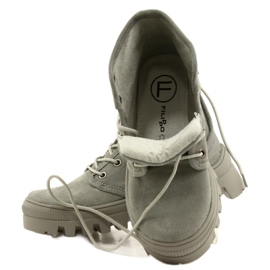 High Leather Sneakers Filippo DPT3523 / 22 GR Grå 4