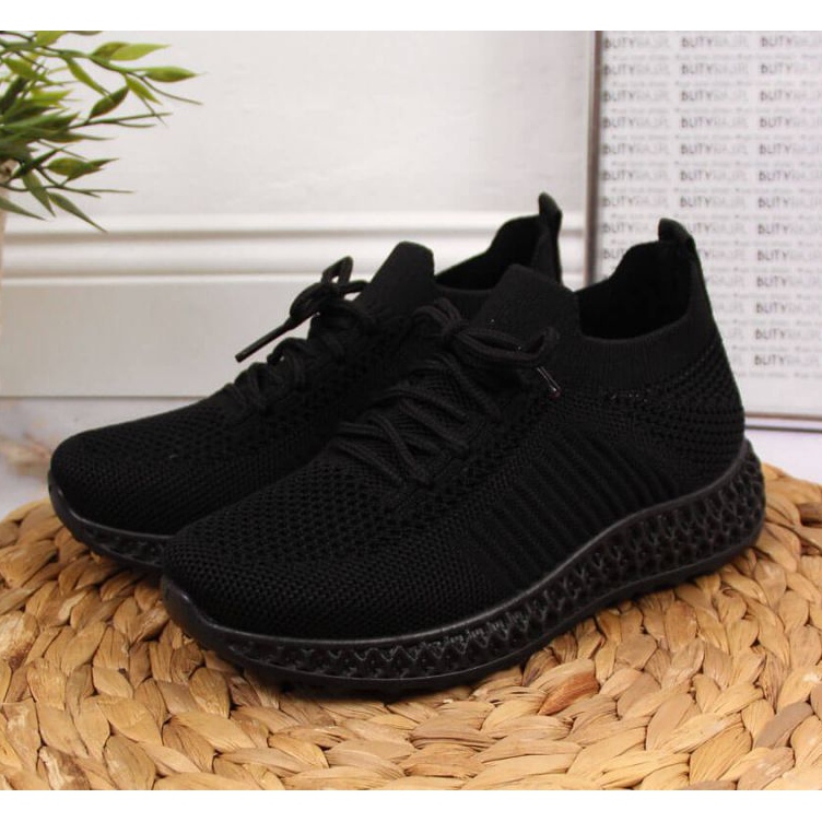 Textila sportskor News Jr EVE338A svart 2