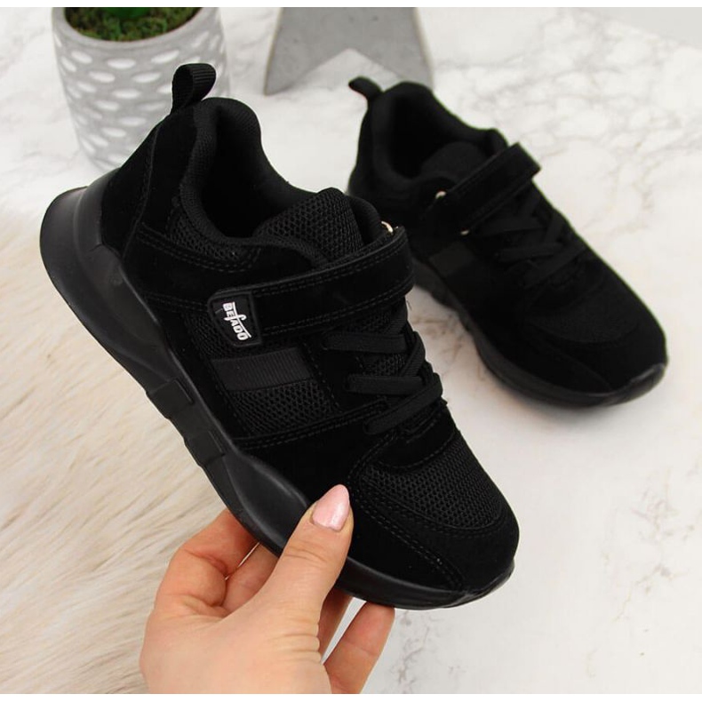 Svarta Befado Jr BEF25A sportskor med kardborreband 1