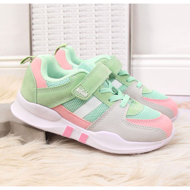 Befado Jr BEF25C sportskor med kardborreband, mint blå 2