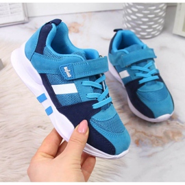 Befado Jr BEF25D Sportskor med kardborreband blå 1