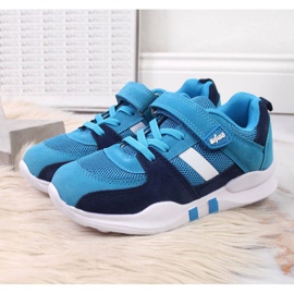 Befado Jr BEF25D Sportskor med kardborreband blå 2