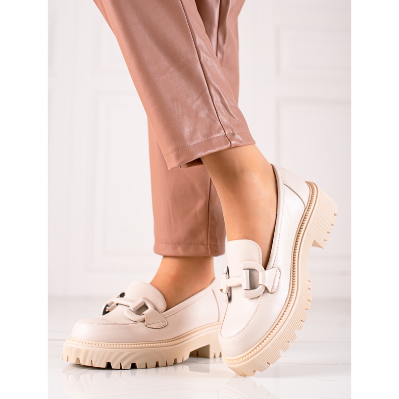 Seastar Fashionabla Loafers På Plattformen beige 1