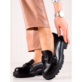 Seastar Fashionabla Loafers På Plattformen svart 1