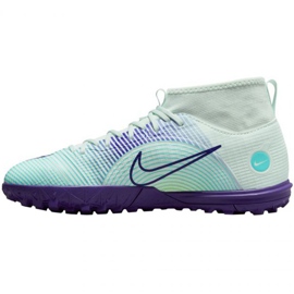 Nike Mercurial Superfly 8 Academy Mds Tf Jr DN3776 375 fotbollsskor mångfärgad grön 1