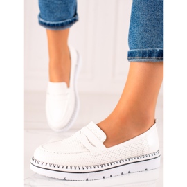 Goodin Bekväma Casual Loafers vit 1