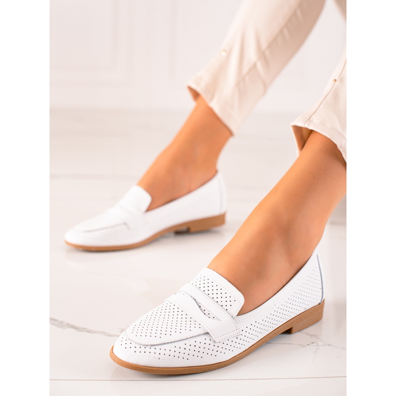 Goodin Openwork Leather Lords vit 1