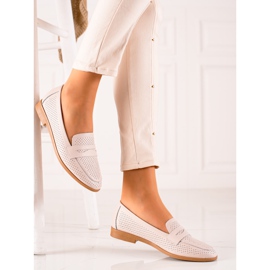 Goodin Openwork Leather Lords beige 1