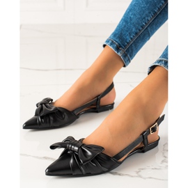 Seastar Sandaler I Spitz Med En Rosett svart 1