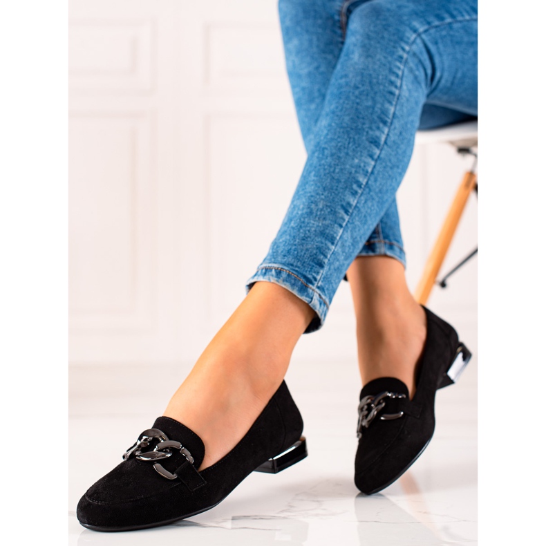 Snygga Sergio Leone loafers svart 1