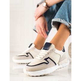 TRENDI Sportskor beige 1