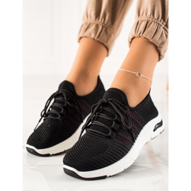 TRENDI Slip-on sportskor svart 2