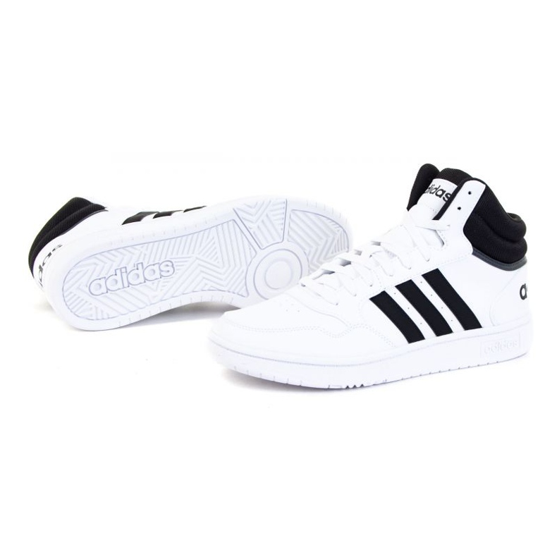 Adidas Hoops 3.0 Mid M GW3019 skor vit 1