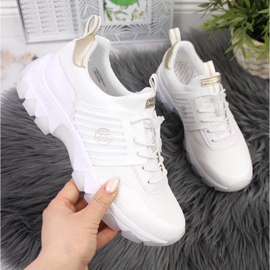 Wedge sneakers Bugatti W INT1697 vit gyllene 1