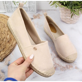 Espadrillos slip on eVento W EVE345B beige 1