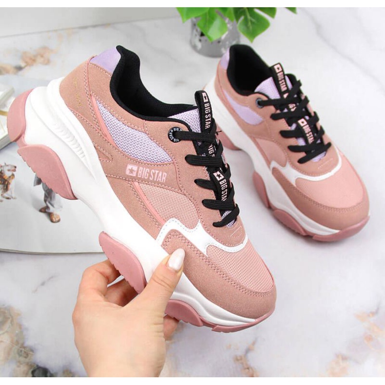 Sport sneakers Big Star W JJ274577 rosa 1