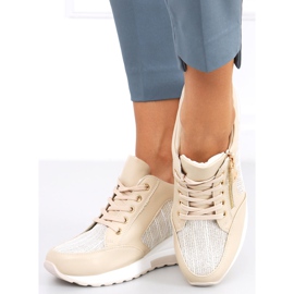 Beige Wedge Sneakers Nasto Nude 1