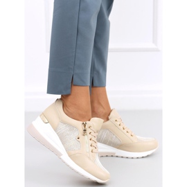 Beige Wedge Sneakers Nasto Nude 2