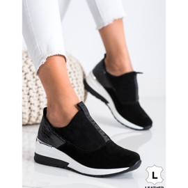 Filippo Sneakers i läder svart 1