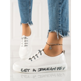 Goodin Sneakers med ekologiskt lädermode vit 1