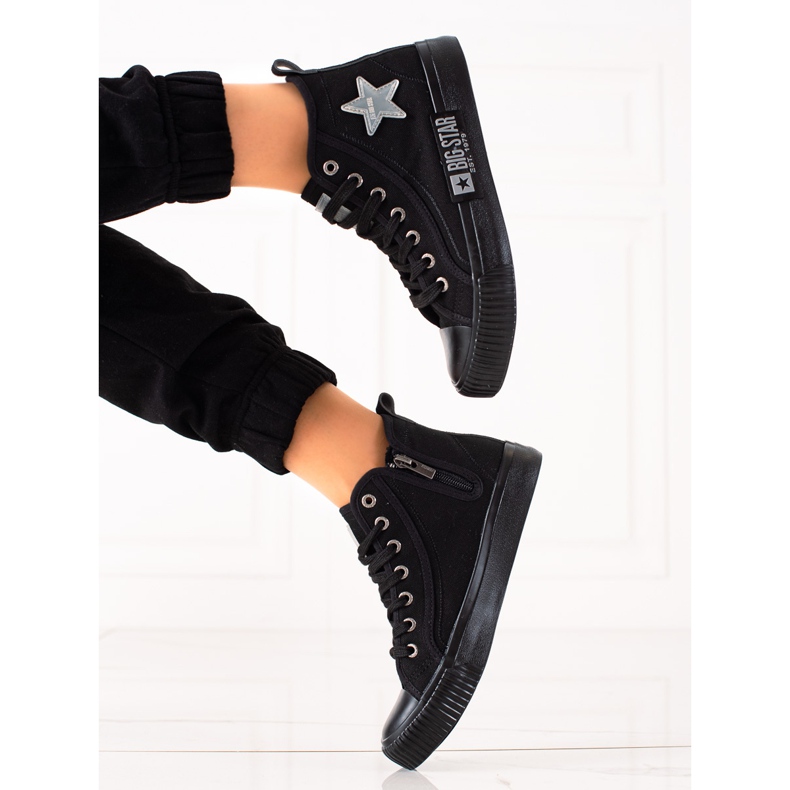 High-top Sneakers för damer Big Star JJ274380 svart 1