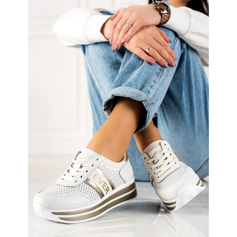 Filippo Ever Leather Sports Shoes vit 1