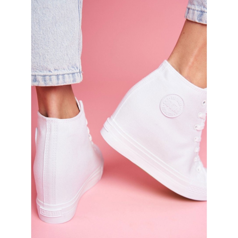 Dam Sneakers Big Star White FF274A192 vit 1