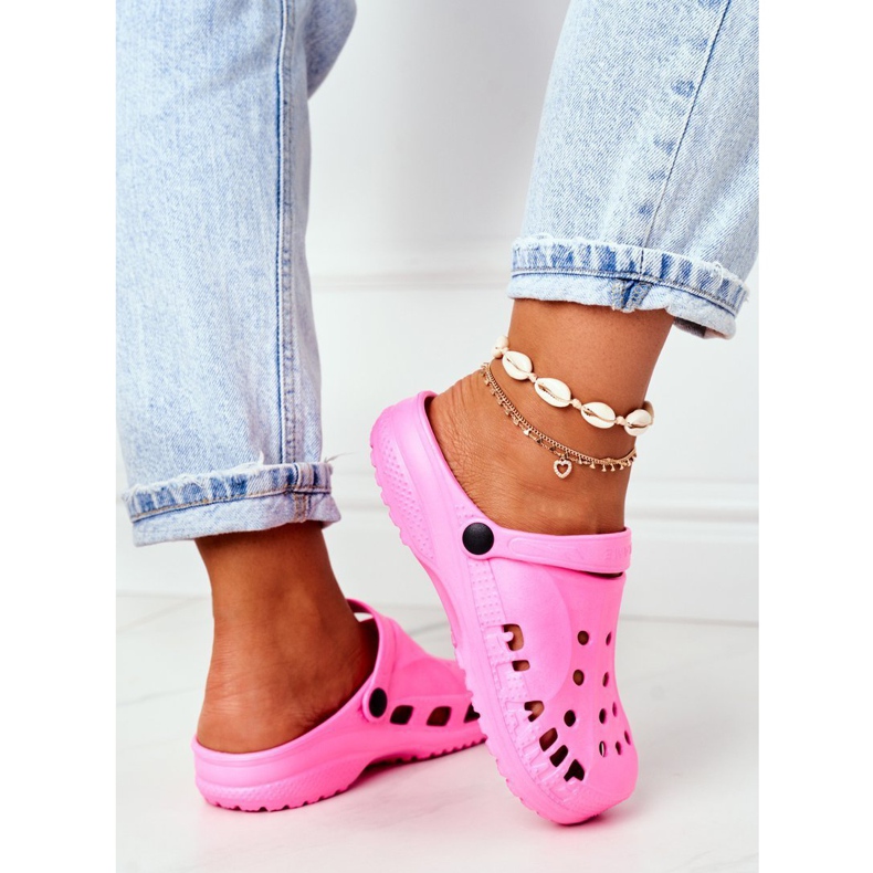 Flameshoes Dam Tofflor Pink Light Crocs Eva rosa 4