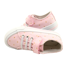 Sneakers med kardborre Silver Atletico Stars WY21383 Rosa gyllene 4
