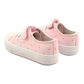 Sneakers med kardborre Silver Atletico Stars WY21383 Rosa gyllene 5