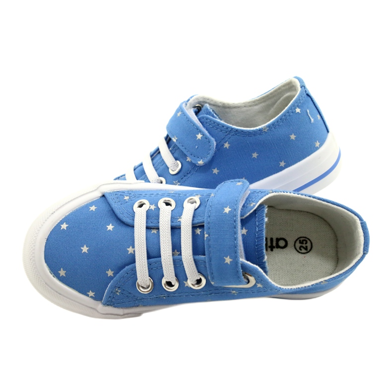 Kardborre Sneakers Silver Stars Atletico WY21383 Blå 4