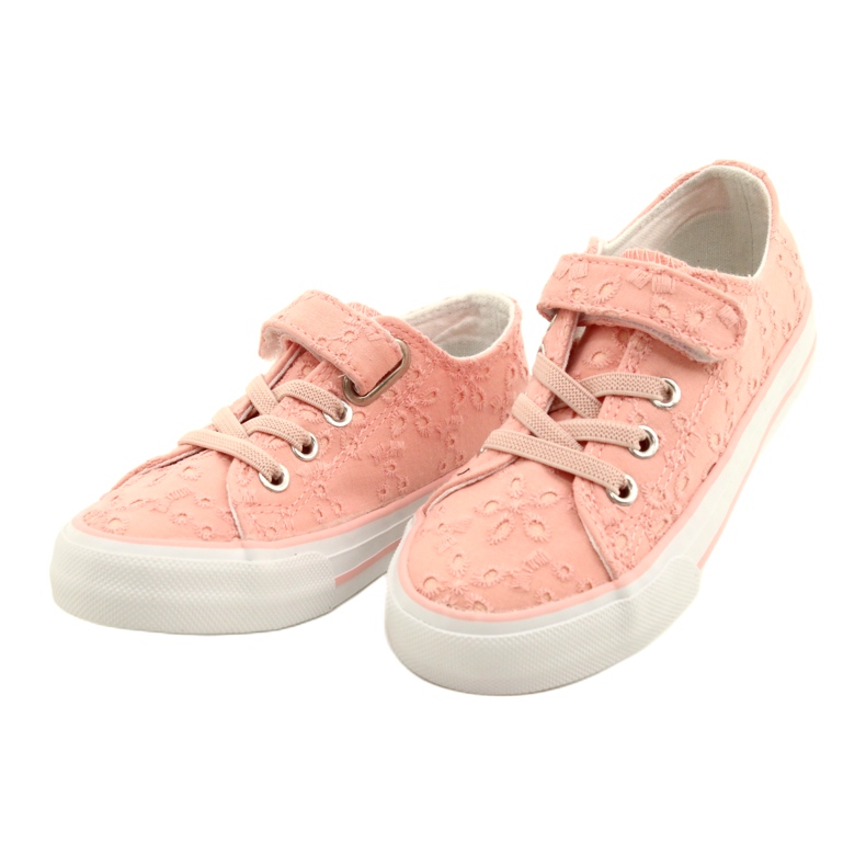 Sneakers med kardborreband Atletico WY21452 Rosa 2