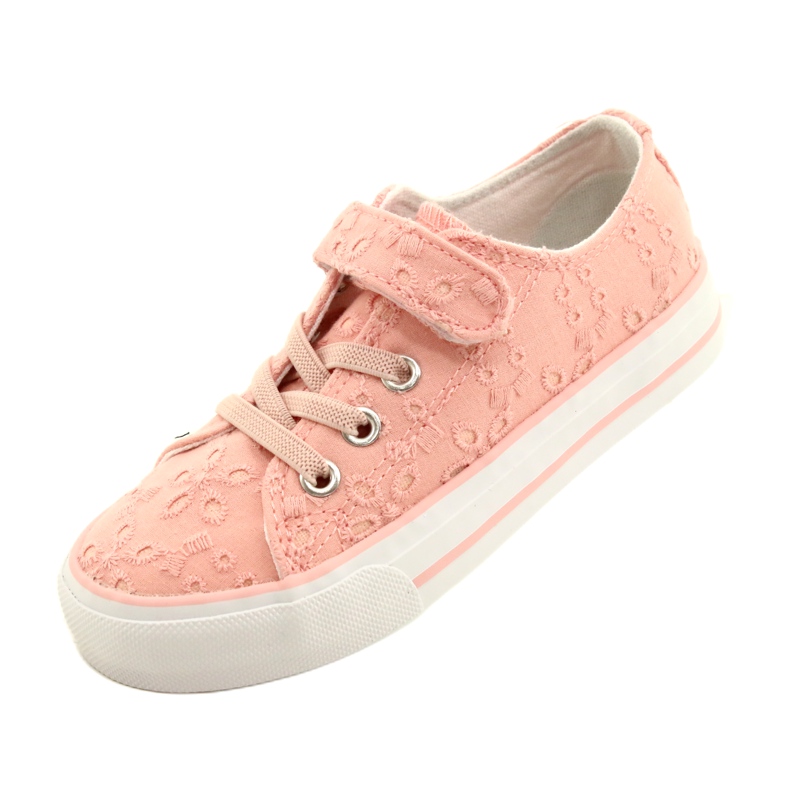 Sneakers med kardborreband Atletico WY21452 Rosa 3