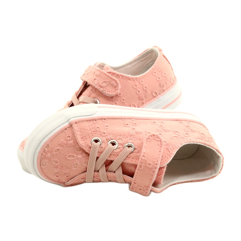 Sneakers med kardborreband Atletico WY21452 Rosa 4