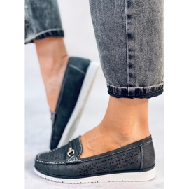 Senda Black dam loafers svart 2