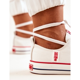 Sneakers dam Big Star JJ274123 Vit 9