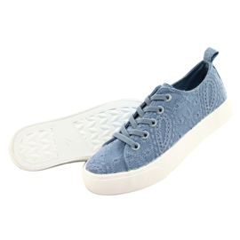 Sneakers med spets Atletico WY20763 Blå 4