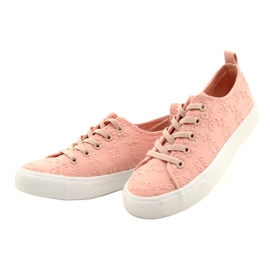Atletico Flickors sneakers gled spets wy20763 rosa 2