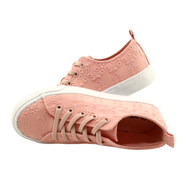 Atletico Flickors sneakers gled spets wy20763 rosa 4