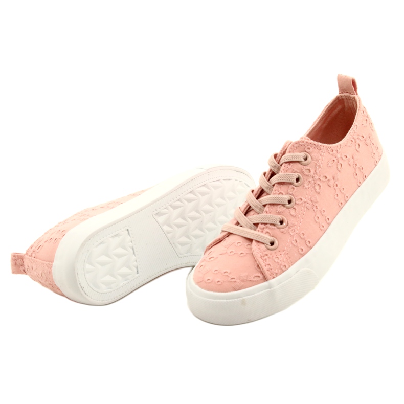 Atletico Flickors sneakers gled spets wy20763 rosa 3