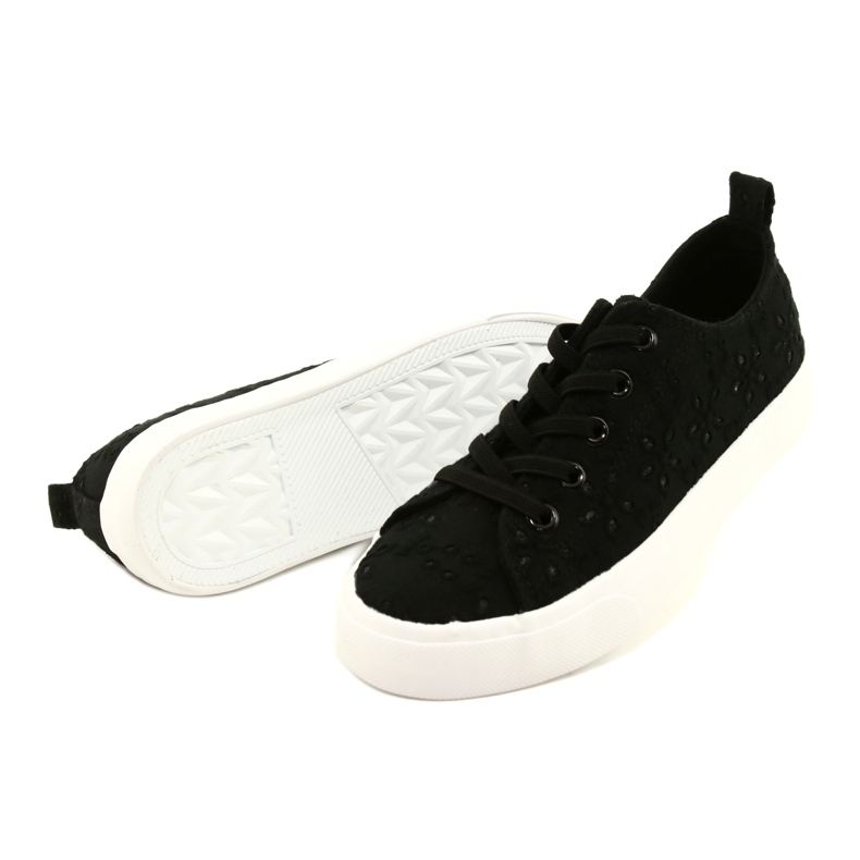 Atletico Flickors sneakers slip -in spets wy20763 svart 3