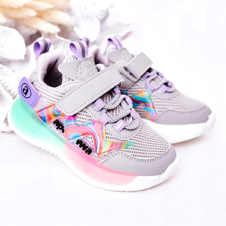 Apawwa Barnsportskor Sneakers Grå 1