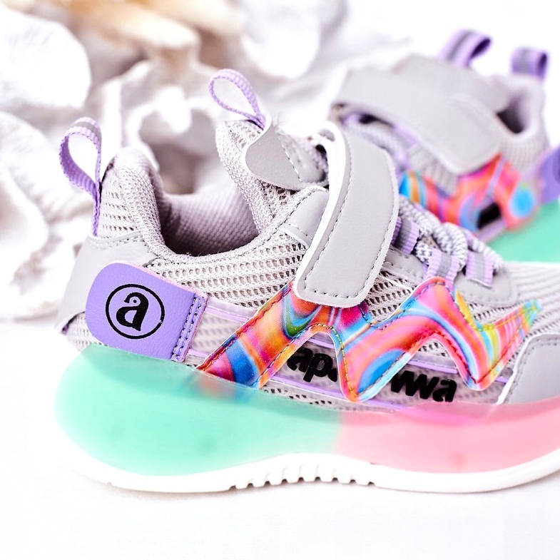 Apawwa Barnsportskor Sneakers Grå 4