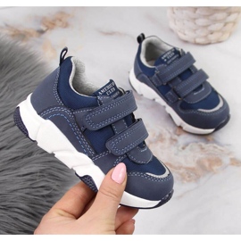 American Club Jr AM876B sportskor marinblå 1