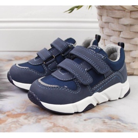 American Club Jr AM876B sportskor marinblå 2