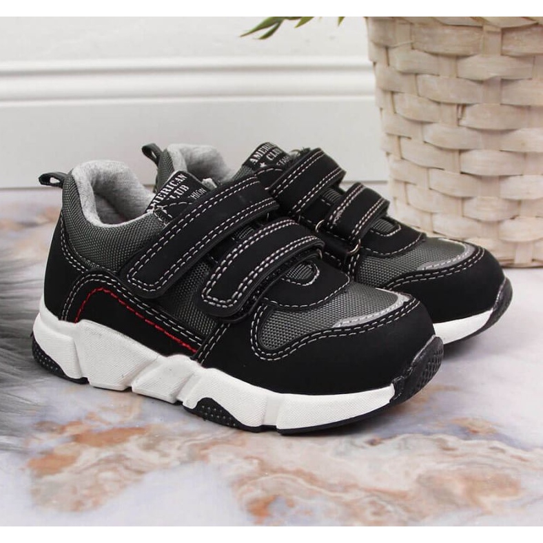 American Club Jr AM876A sportskor svart 2